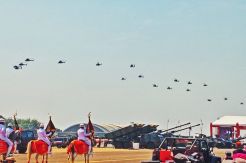 HUT ke-74 TNI, Sebanyak 22 Heli Penerbad Bentuk Formasi Diamond