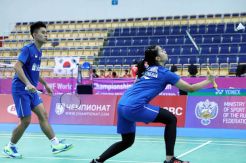 Juara Bertahan Ganda Campuran Indonesia Leo/Indah Libas Duo Korea