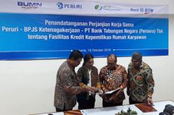 Pegawai Peruri Dapat Fasilitas KPR dari BTN dan BPJSTK