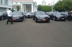 Belasan Mercy Terbaru Disiapkan untuk Tamu Pelantikan Jokowi-Maruf