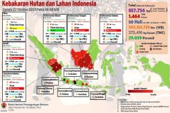 Kebakaran Lahan dan Hutan Se-Indonesia Tembus 857 Ribu Hektare
