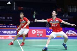 Marcus/Kevin Tembus Semifinal Usai Melumat Juara Bertahan China
