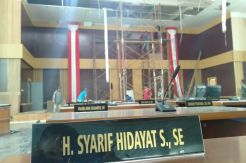 Belum Satu Tahun Diresmikan, Atap Gedung Baru DPRD Kota Bogor Ambruk
