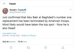 Tak Hanya Baghdadi, Pasukan AS Kemungkinan Juga Habisi Suksesornya