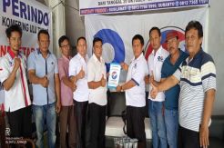 H. Lanosin Hamzah Ambil Formulir Balon Bupati Oku Timur di Partai Perindo