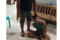 Pelaku Begal Ini Bonyok Usai Tertangkap Warga