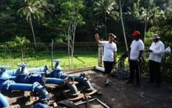 Air PDAM Mati, Bupati Suwirta Tinjau Langsung Perbaikan Pipa di Telaga Waja Rendang