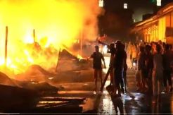 Api Membara di Kota Baubu, Belasan Kios Ludes Terbakar