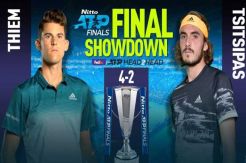 Stefanos Tsitsipas vs Dominic Thiem, Menanti Juara Baru Final ATP