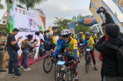 Warga Kulon Progo Bersuka Cita Lewat Gowes Nusantara