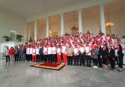 Jokowi Lepas Kontingen SEA Games 2019 di Istana Bogor