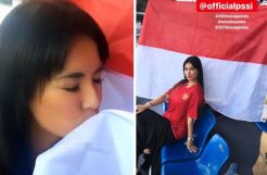 Maria Ozawa Cium Bendera Merah Putih dan Dukung Indonesia di SEA Games 2019