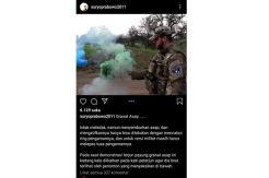 Pascaledakan di Monas, Mantan Kasum TNI Posting Video Granat Asap