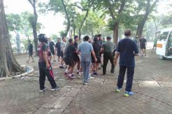 Polisi Cek Lokasi Ledakan...
