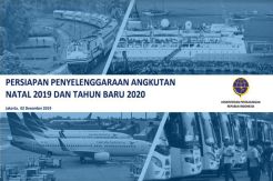 Jumlah Penumpang Angkutan Umum Natal dan Tahun Baru Turun 2%