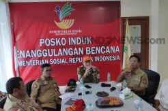 Mensos Buka Posko Induk Penanggulangan Bencana di Cawang