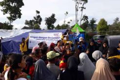 AQL Peduli Bantu Korban Longsor di Sukajaya Bogor
