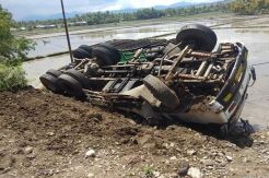 Mobil Kontainer Tabrak Pohon di Soppeng, 1 Tewas