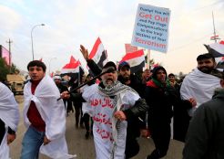 Ribuan Warga Irak Berunjuk Rasa Tolak Kehadiran Militer AS