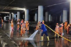 Kerahkan Pompa Mobile 600 Liter, Banjir Underpass Kemayoran Teratasi