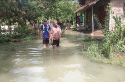 Tanggul Sungai Sragi Pekalongan Jebol, Banjir Rendam Sawah dan Ratusan Rumah