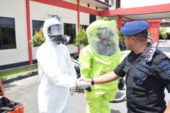 Siaga Corona, Brimob Polda Kepri Gelar Apel Alsus KBR