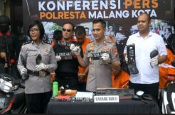 Tim Singo Polresta Malang Kota Tembak 2 Pelaku Curanmor
