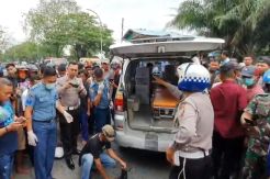 Anggota TNI Tewas Ditabrak Truk Kontainer yang Ugal-ugalan