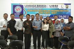 Tingkat Kemampuan Dosen, Lembaga Bahasa UBSI Gelar Pelatihan Bahasa Inggris