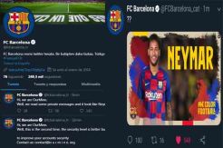 Akun Medsos Barcelona dan Olimpiade Diretas
