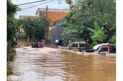 Perumahan Bumi Nasio Indah Bekasi Terendam Banjir 2 Meter
