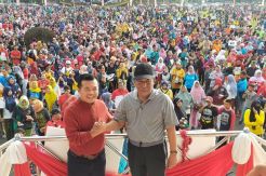 Terlihat Kompak di Acara Wisnu Murti Jambi, Haris-Sani Curi Simpati Masyarakat