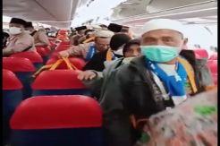 Sempat Tidak Boleh Mendarat, Jamaah Umrah Palembang Diperbolehkan Masuk Madinah