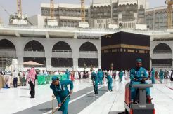 Cegah Virus Corona, Kakbah Ditutup Sementara untuk Dibersihkan