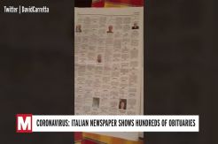 Ketika Koran Italia Muat Ribuan Korban Corona di Halaman Orbituari