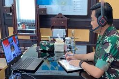 Melalui Video Conference, Panglima TNI Rapat Jarak Jauh dengan Presiden