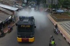 Cegah Corona, Mal di Cimahi Disemprot Disinfektan