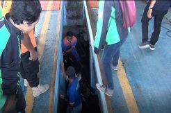 Disemprot Disinfektan, Ojek Online di Mojokerto Terperosok di Lubang Uji KIR