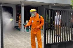 Tangkal Corona, Bacabup Sidoarjo BHS Gencarkan Penyemprotan Disinfektan