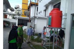 Diskes Terima Bantuan 3 Wastafel Portable dari Dompet Dhuafa