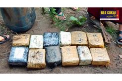 Bea Cukai dan BNN Gagalkan Penyelundupan 12 Kg Sabu Asal Malaysia
