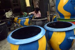 Tempat Sampah Ban Bekas