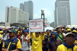 Aksi Serikat Pekerja Indosat