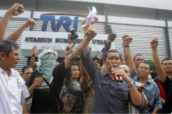 Aksi solidaritas wartawan