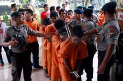 Tersangka pengeroyokan Kapolsek Dolok Pardamean
