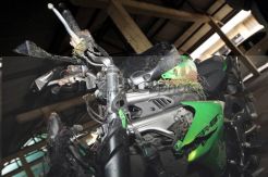 Kondisi motor Uje setelah mengalami kecelakaan