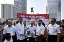 Jokowi canangkan pembangunan MRT dipinggir jalan HI