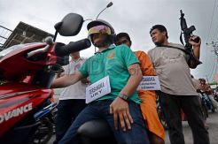 Rekonstruksi penikaman wartawan