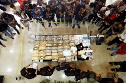 Barang bukti sindikat narkotika