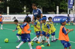 Empat pemain The Blues berikan Coaching Clinic di Senayan